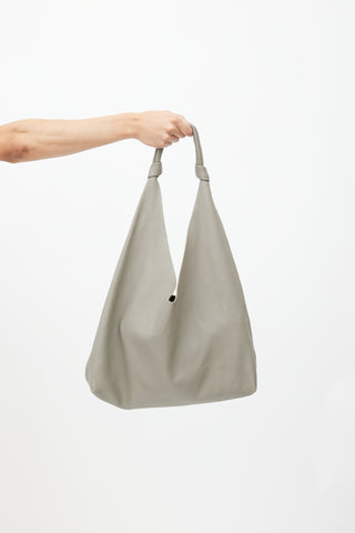 The Row Grey Bindle Knot Leather Bag