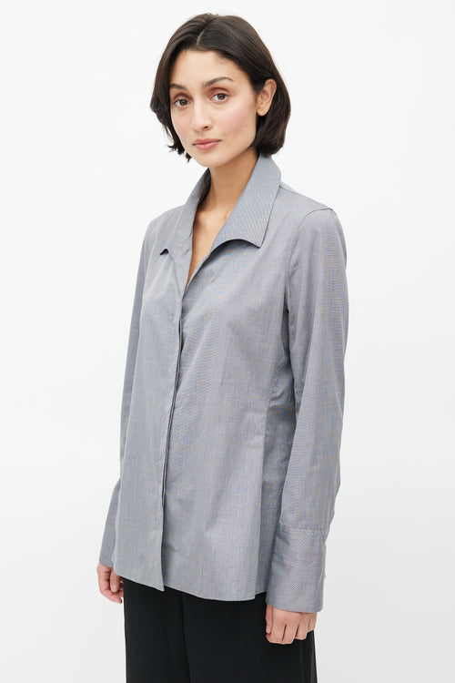 The Row Grey French Cuff Shirt