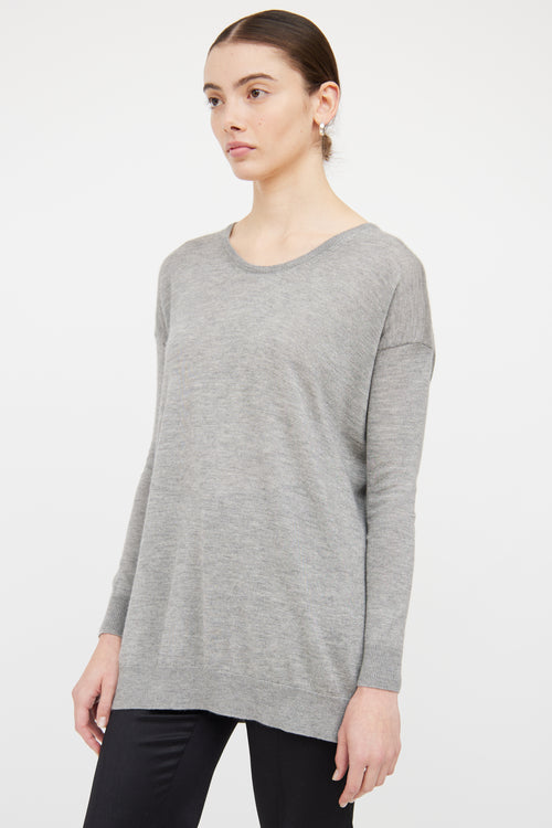 The Row Grey Loose Fit Knit Sweater