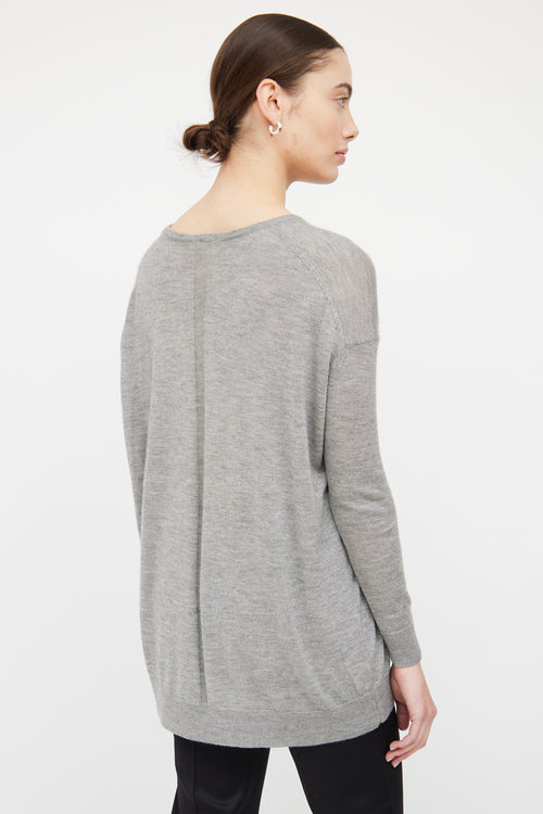 The Row Grey Loose Fit Knit Sweater