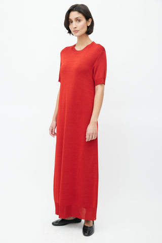 The Row Red Geno Knit Dress