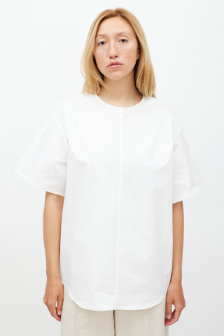 The Row White Panelled Top