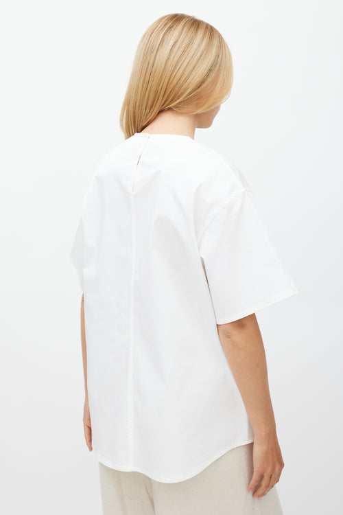 The Row White Panelled Top