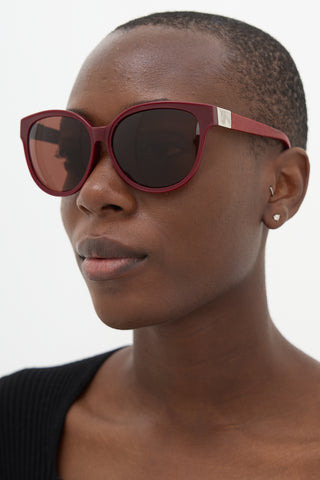 The Row X Linda Farrow Leather Sunglasses