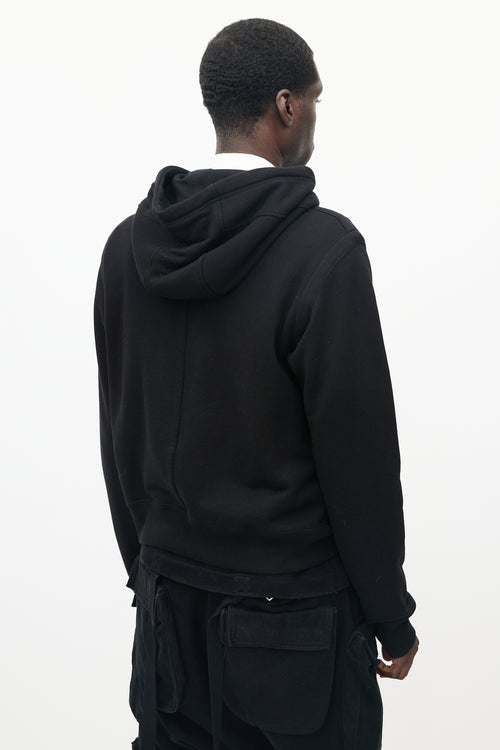 The Soloist Black Quarter Zip Cargo Hoodie