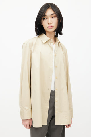 The Row Beige Oversized Shirt