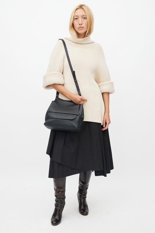 The Row Black Sideby Leather Bag