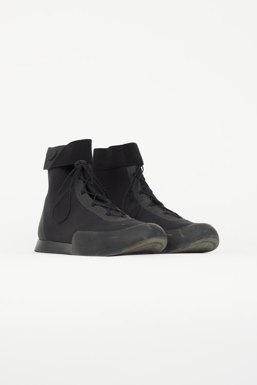 The Row Black Neoprene TR Sneaker