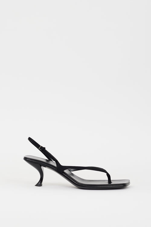 Black Textured Hair Constance Heeled Sandal