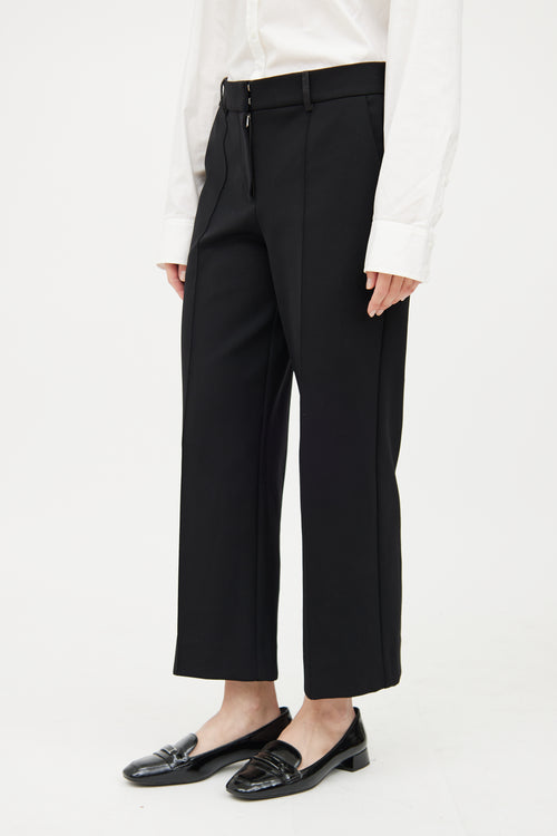 The Row Black Cropped Pant