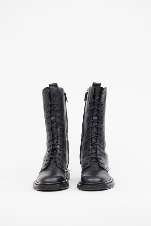 The Row Black Ranger Lace Up Boot