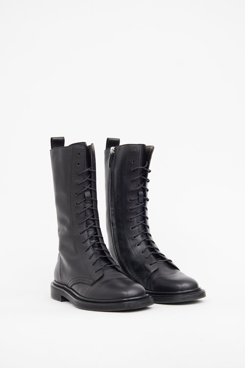 The Row Black Ranger Lace Up Boot