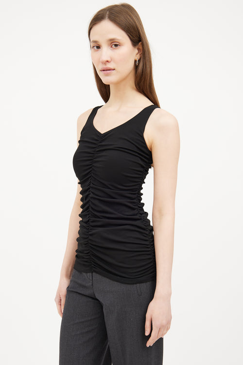 Ruched Sleeveless Top