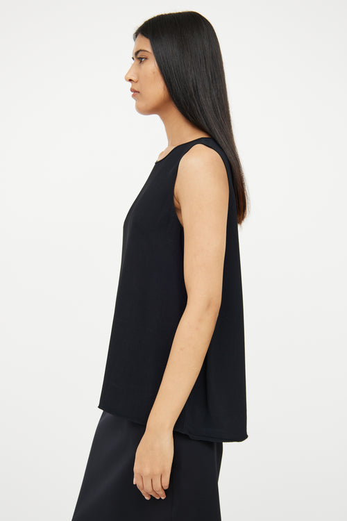 The Row Black Sleeveless Top