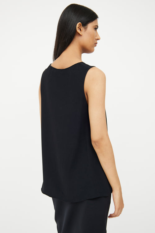 The Row Black Sleeveless Top