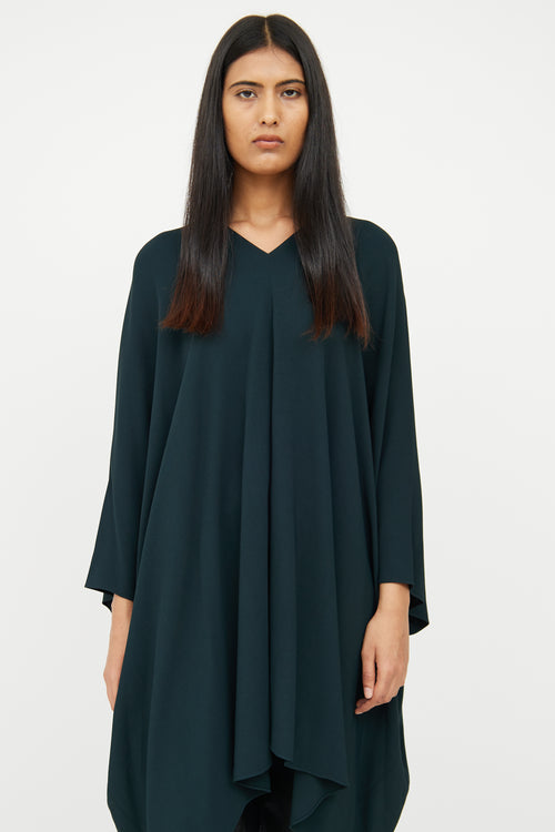 The Row Dark Green Iona Caftan