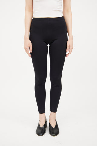 Black Zipper Legging