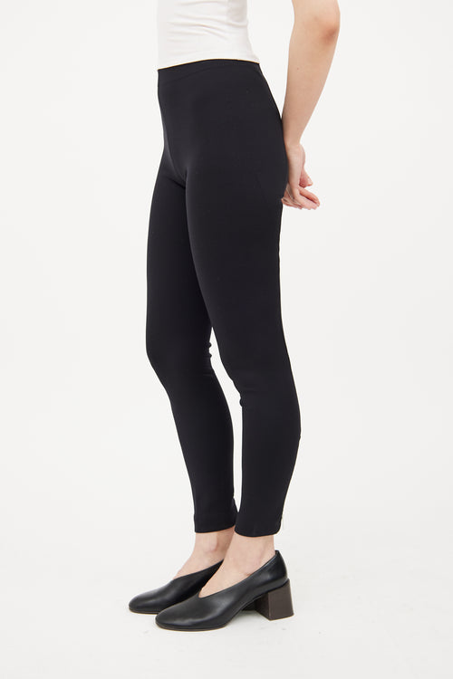 Black Zipper Legging