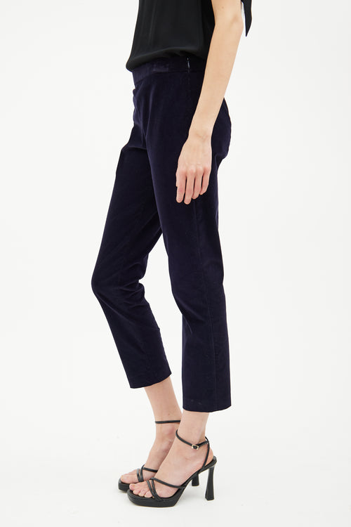 The Row Navy Corduroy Pant