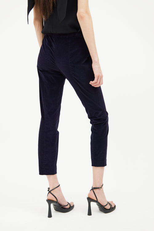 The Row Navy Corduroy Pant