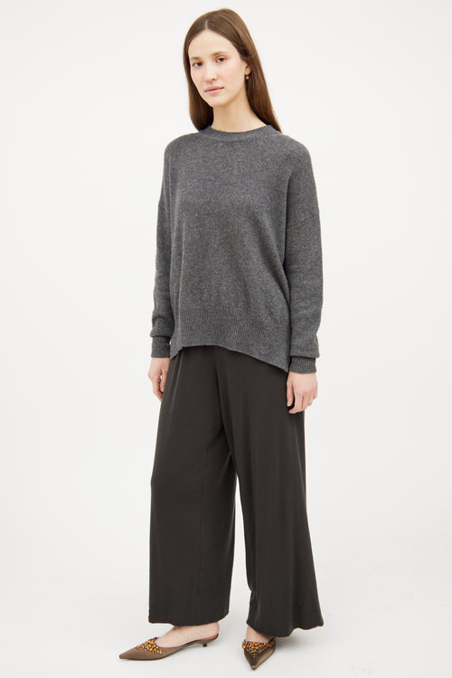 Grey Wideleg Pant