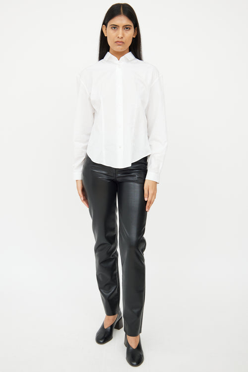 The Row White Poplin Shirt