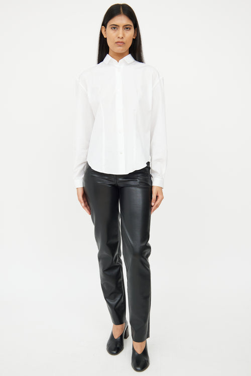 The Row White Poplin Shirt