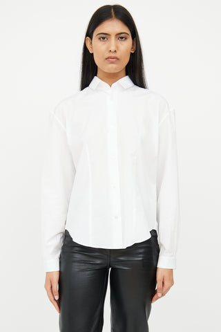 The Row White Poplin Shirt