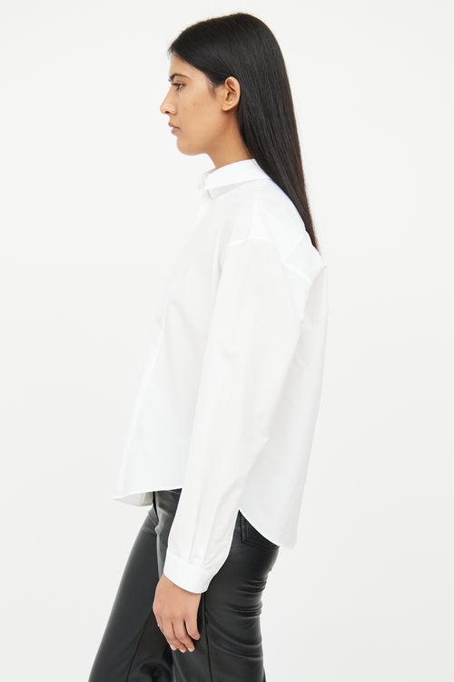 The Row White Poplin Shirt