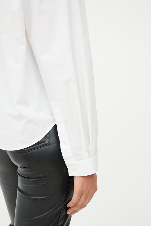 The Row White Poplin Shirt