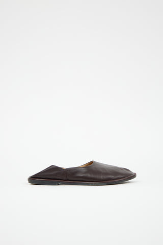 The Row Leather Canal Flat