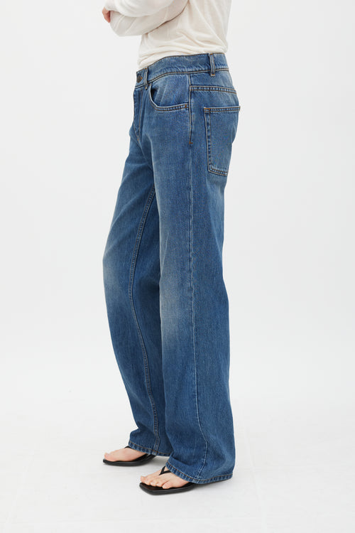 The Row Medium Wash Straight Leg Jeans