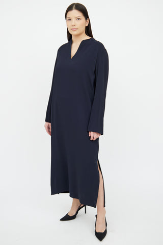 Navy Alice Midi Dress The Row