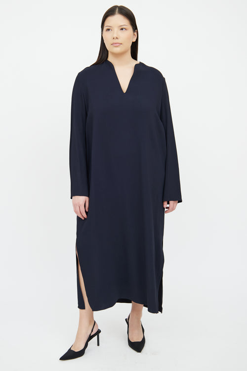 Navy Alice Midi Dress The Row