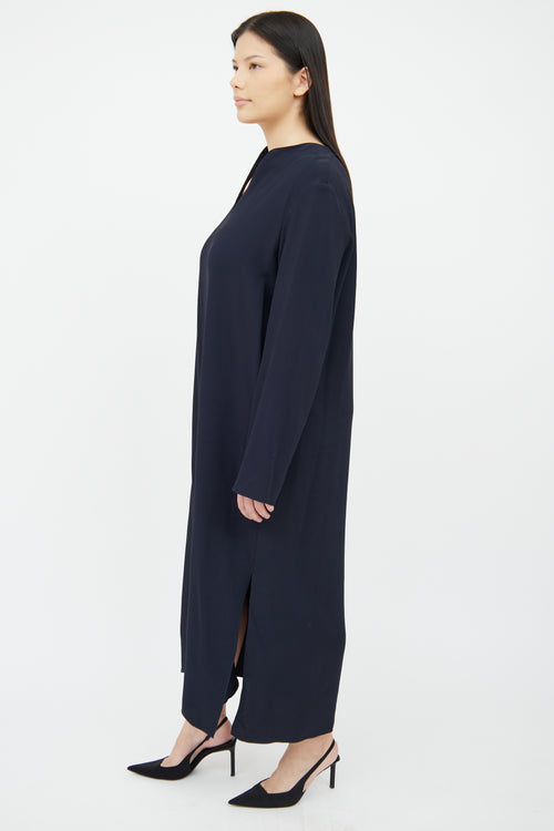 Navy Alice Midi Dress The Row