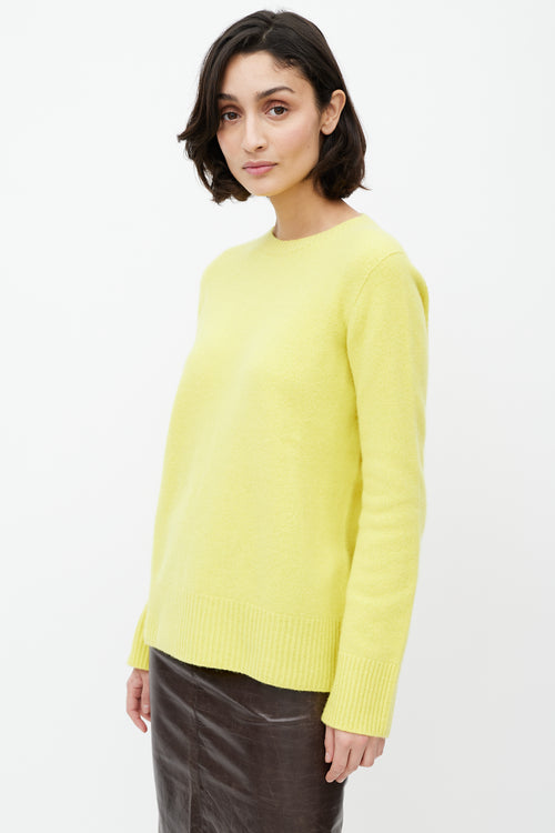 The Row Yellow Wool Knit Sweater