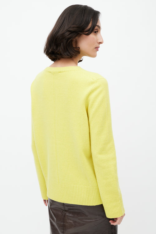 The Row Yellow Wool Knit Sweater