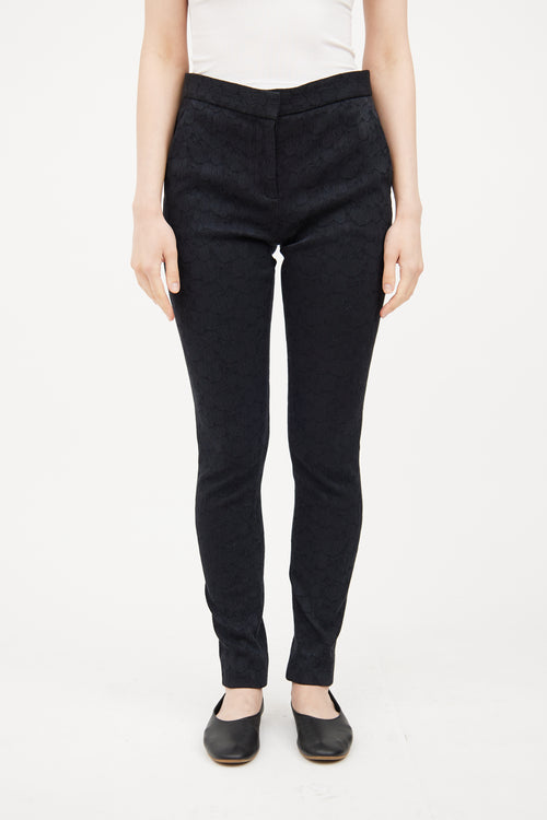 Black Jacquard Pant