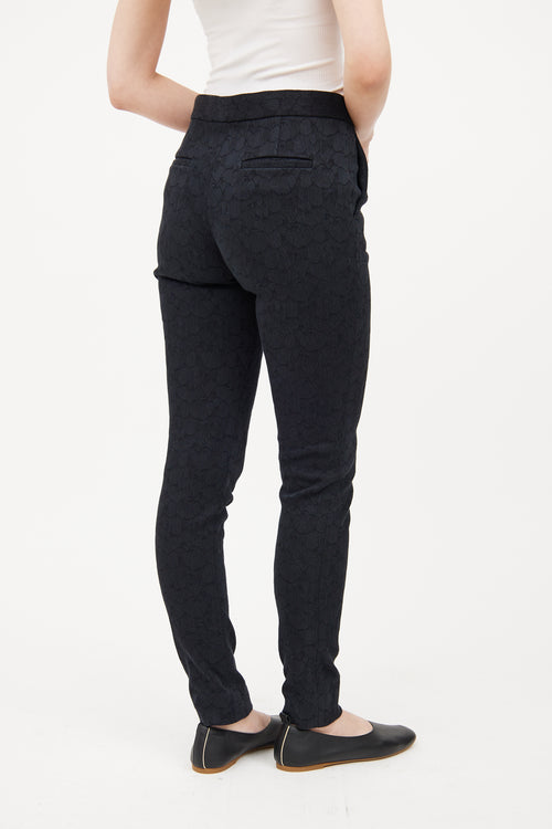 Black Jacquard Pant