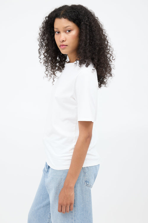 The Row White Crew Neck T-Shirt