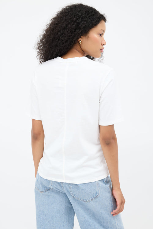 The Row White Crew Neck T-Shirt