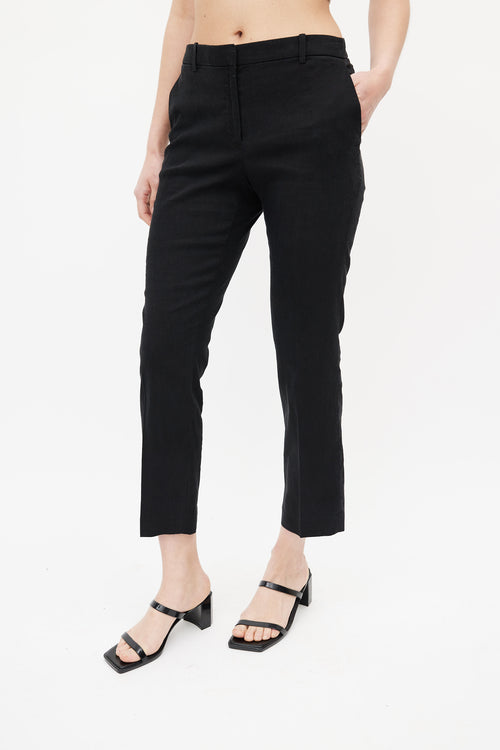 Theory Black Linen Blazer 
Pant Suit