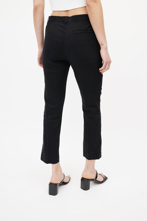 Theory Black Linen Blazer 
Pant Suit