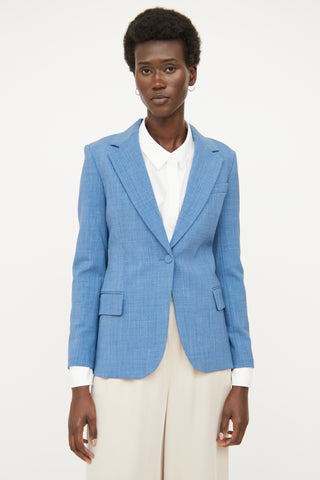 Theory Blue Wool Blend Blazer