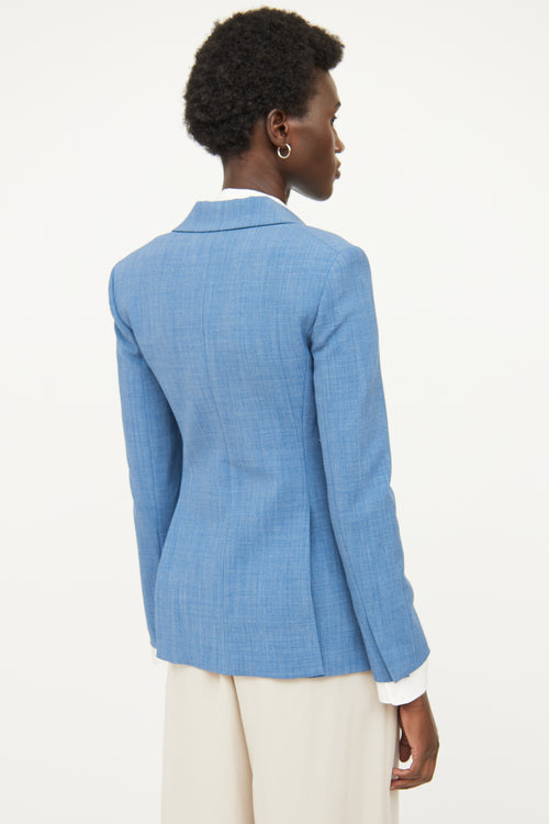 Theory Blue Wool Blend Blazer