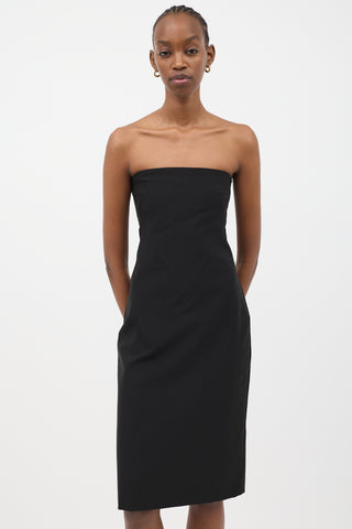 Theory Strapless Midi Dress