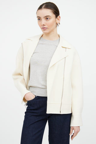 Theory Cream Wool Jacket