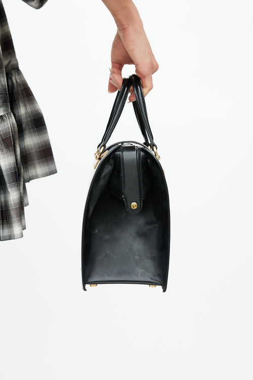 Thom Browne Black 
Gold Mr. Thom Bag