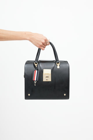 Thom Browne Black 
Gold Mr. Thom Bag