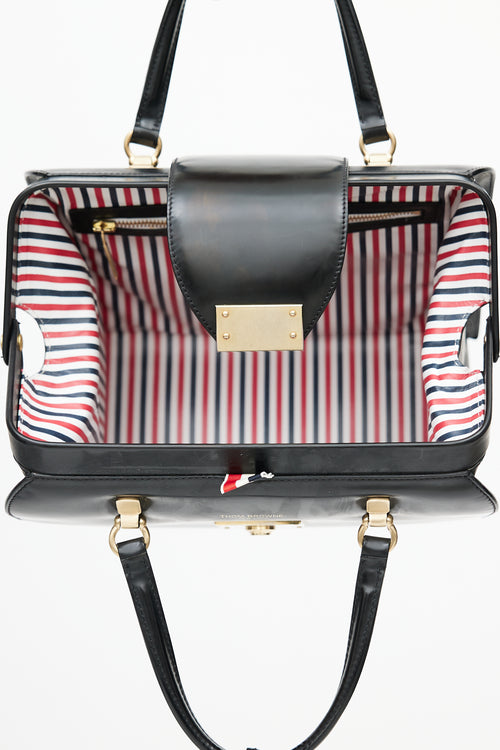 Thom Browne Black 
Gold Mr. Thom Bag